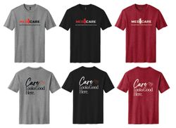 Image of Care Looks Good Here Perfect Blend CVC Tee. DM108