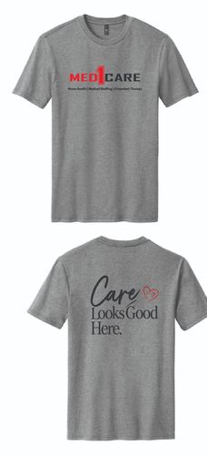 Care Looks Good Here Perfect Blend CVC Tee. DM108 image thumbnail