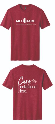 Care Looks Good Here Perfect Blend CVC Tee. DM108 image thumbnail