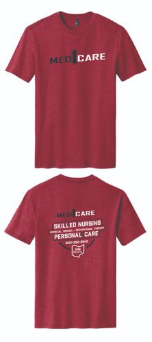 Med1Care Angled- Skilled Nursing Perfect Blend CVC Tee. DM108 image thumbnail Med1Care Angled- Skilled Nursing Perfect Blend CVC Tee. DM108 image thumbnail