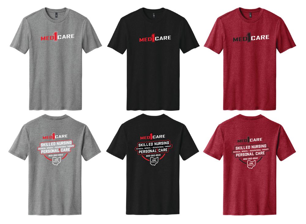Med1Care Angled- Skilled Nursing Perfect Blend CVC Tee. DM108 primary image