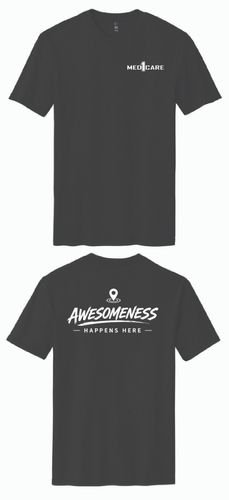 Awesomeness Happens Here Perfect Blend CVC Tee. DM108 image thumbnail Awesomeness Happens Here Perfect Blend CVC Tee. DM108 image thumbnail