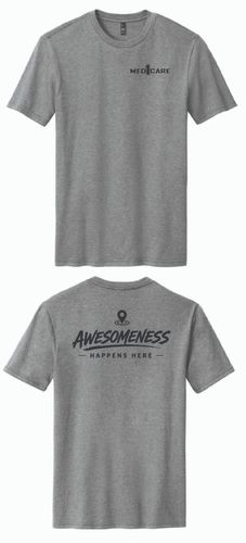 Awesomeness Happens Here Perfect Blend CVC Tee. DM108 image thumbnail Awesomeness Happens Here Perfect Blend CVC Tee. DM108 image thumbnail