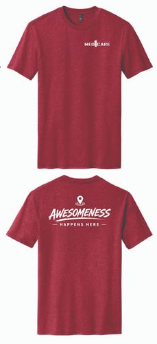 Awesomeness Happens Here Perfect Blend CVC Tee. DM108 image thumbnail Awesomeness Happens Here Perfect Blend CVC Tee. DM108 image thumbnail
