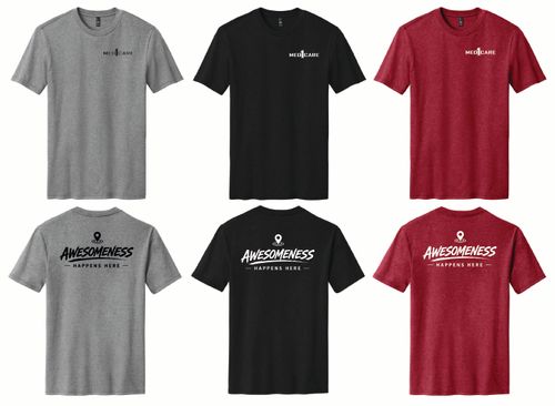 Awesomeness Happens Here Perfect Blend CVC Tee. DM108 image thumbnail Awesomeness Happens Here Perfect Blend CVC Tee. DM108 image thumbnail
