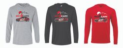 Image of  Med1Care w/ Vehicle Jerzees Classics Unisex Cotton Long Sleeve Hooded T-Shirt 363LH