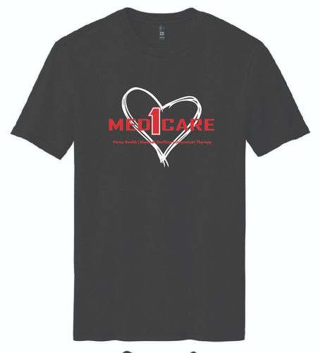 Med1Care w/ Services & Heart Perfect Blend CVC Tee. DM108 image thumbnail Med1Care w/ Services & Heart Perfect Blend CVC Tee. DM108 image thumbnail