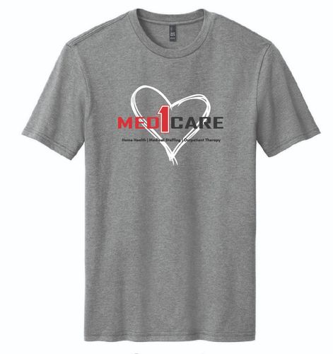 Med1Care w/ Services & Heart Perfect Blend CVC Tee. DM108 image thumbnail Med1Care w/ Services & Heart Perfect Blend CVC Tee. DM108 image thumbnail