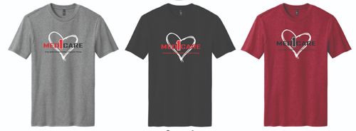 Med1Care w/ Services & Heart Perfect Blend CVC Tee. DM108 image thumbnail Med1Care w/ Services & Heart Perfect Blend CVC Tee. DM108 image thumbnail