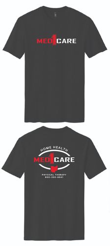 Med1Care w/ Home Health Oval & State Perfect Blend CVC Tee. DM108 image thumbnail Med1Care w/ Home Health Oval & State Perfect Blend CVC Tee. DM108 image thumbnail