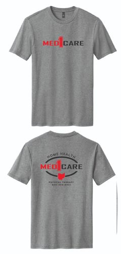 Med1Care w/ Home Health Oval & State Perfect Blend CVC Tee. DM108 image thumbnail Med1Care w/ Home Health Oval & State Perfect Blend CVC Tee. DM108 image thumbnail