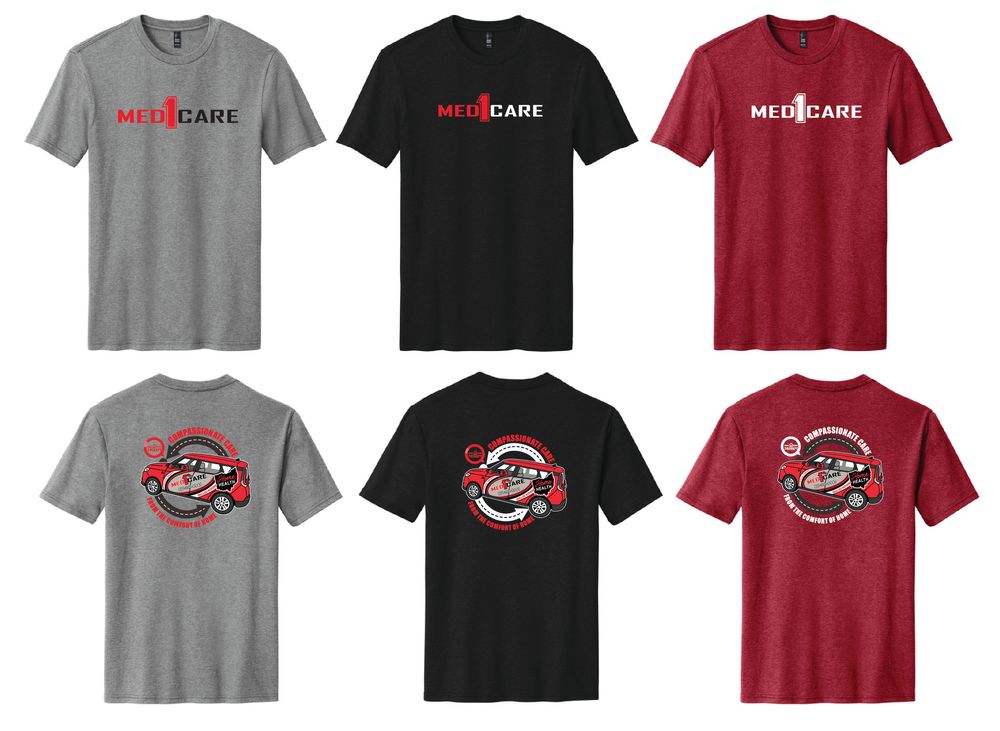 Compassionate Care From the Comfort of Home Perfect Blend CVC Tee. DM108 primary image