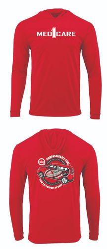 Compassionate Care from the Comfort of Home Jerzees Classics Unisex Cotton Long Sleeve Hooded T-Shirt 363LH image thumbnail
