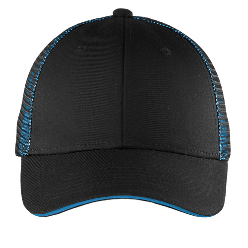 Port Authority® Double Mesh Snapback Sandwich Bill Cap image thumbnail