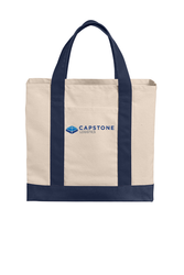 Image of Port Authority Cotton Canvas Two-Tone Tote