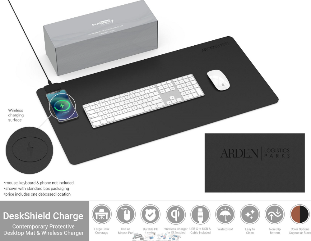 Arden Qi Charging Desk Shield primary image