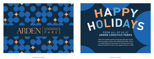 Arden Logistics Parks 2024 Holiday Card 100 units per box image thumbnail