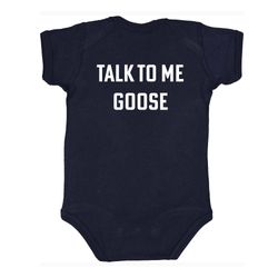 Image of "Talk to Me Goose" Rabbit Skins Infant Baby Rib Bodysuit