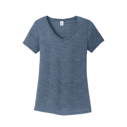 Image of District Made® Ladies Perfect Tri® V-Neck Tee