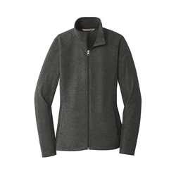 Image of Port Authority Ladies Heather Microfleece Full-Zip Jacket