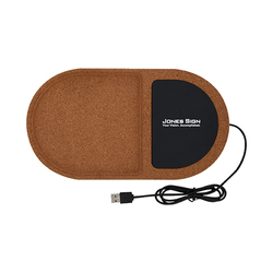 Image of Cork Wireless Charging Pad Desktop Organizer