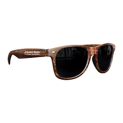 Image of Wood Tone Miami Sunglasses