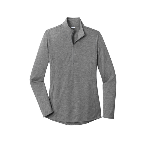 Sport-Tek Ladies PosiCharge Tri-Blend Wicking 1/4-Zip Pullover image thumbnail