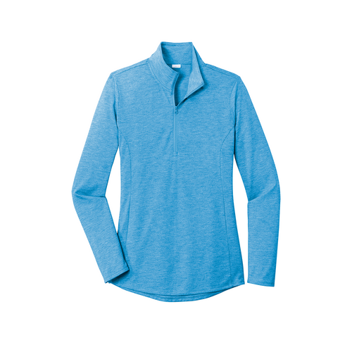 Sport-Tek Ladies PosiCharge Tri-Blend Wicking 1/4-Zip Pullover image thumbnail