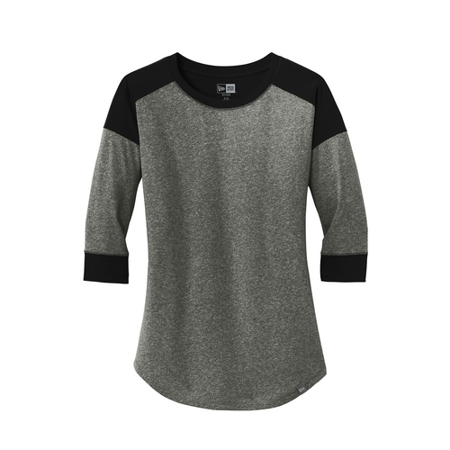 New Era Ladies Heritage Blend 3/4-Sleeve Baseball Raglan Tee image thumbnail