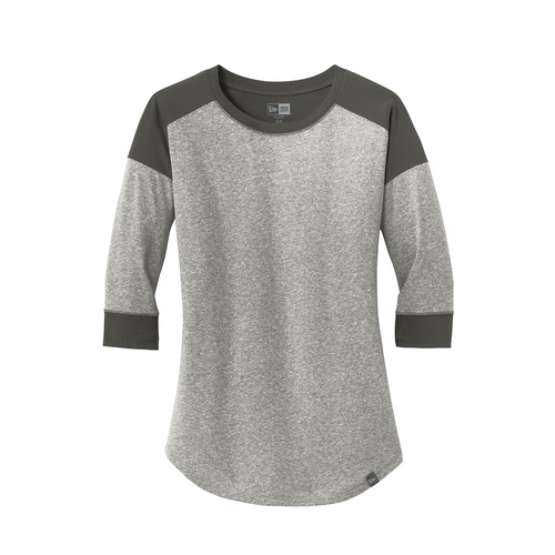 New Era Ladies Heritage Blend 3/4-Sleeve Baseball Raglan Tee image thumbnail