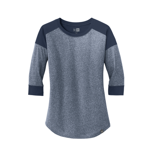 New Era Ladies Heritage Blend 3/4-Sleeve Baseball Raglan Tee image thumbnail