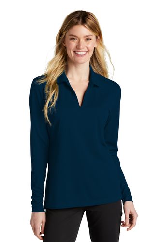 Nike Ladies Dri-FIT Micro Pique 2.0 Long Sleeve Polo image thumbnail