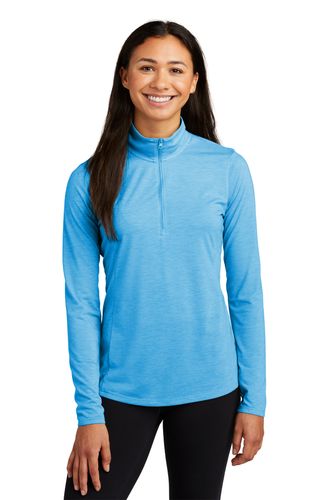 Sport-Tek Ladies PosiCharge Tri-Blend Wicking 1/4-Zip Pullover image thumbnail