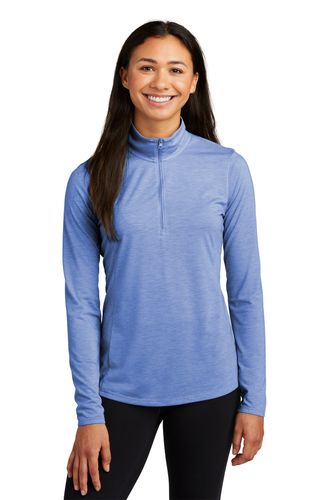 Sport-Tek Ladies PosiCharge Tri-Blend Wicking 1/4-Zip Pullover image thumbnail