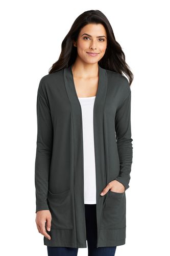 Port Authority Ladies Concept Long Pocket Cardigan image thumbnail Port Authority Ladies Concept Long Pocket Cardigan image thumbnail