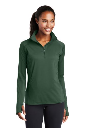 Sport-Tek Ladies Sport-Wick Stretch 1/2-Zip Pullover image thumbnail