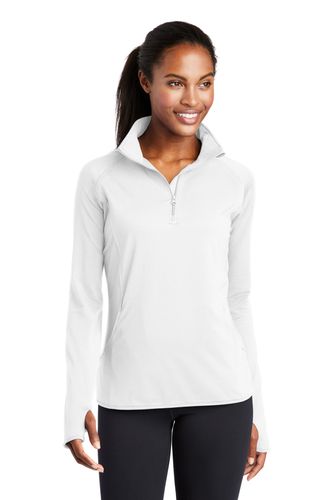 Sport-Tek Ladies Sport-Wick Stretch 1/2-Zip Pullover image thumbnail