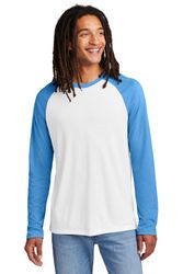 Image of Allmade Unisex Tri-Blend Long Sleeve Colorblock Raglan
