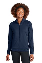 Image of Sport-Tek Ladies Sport-Wick Stretch Full-Zip Cadet Jacket
