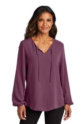 Image of Port Authority Ladies Textured Crepe Blouse