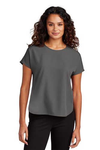 Mercer+Mettle Women's Stretch Crepe Crew image thumbnail