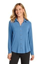 Image of Port Authority Women's Luxe Knit Button Tunic