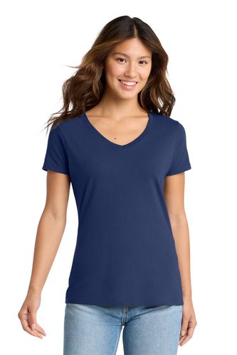 Port & Co Women's Fan Favorite V-Neck Tee image thumbnail