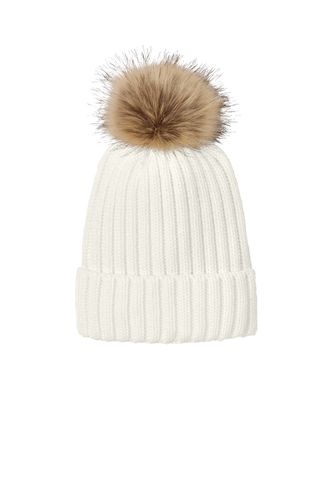 Port Authority Faux Fur Pom Beanie image thumbnail Port Authority Faux Fur Pom Beanie image thumbnail