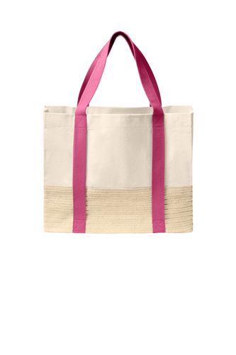 Port Authority Straw Market Tote image thumbnail Port Authority Straw Market Tote image thumbnail