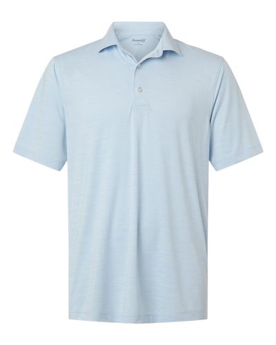 Paragon Men's Bohemian Striped Heather Performance Polo image thumbnail