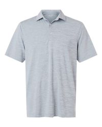 Image of Paragon Men's Bohemian Striped Heather Performance Polo