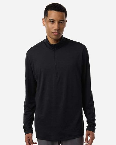 Adidas Men's Textured Stripe Quarter-Zip Pullover image thumbnail Adidas Men's Textured Stripe Quarter-Zip Pullover image thumbnail