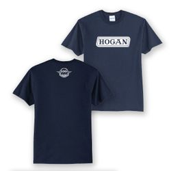 Image of Navy 50/50 Tee - Hogan 100+ Years