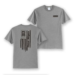 Image of Grey 50/50 Tee - Hogan Team Flag